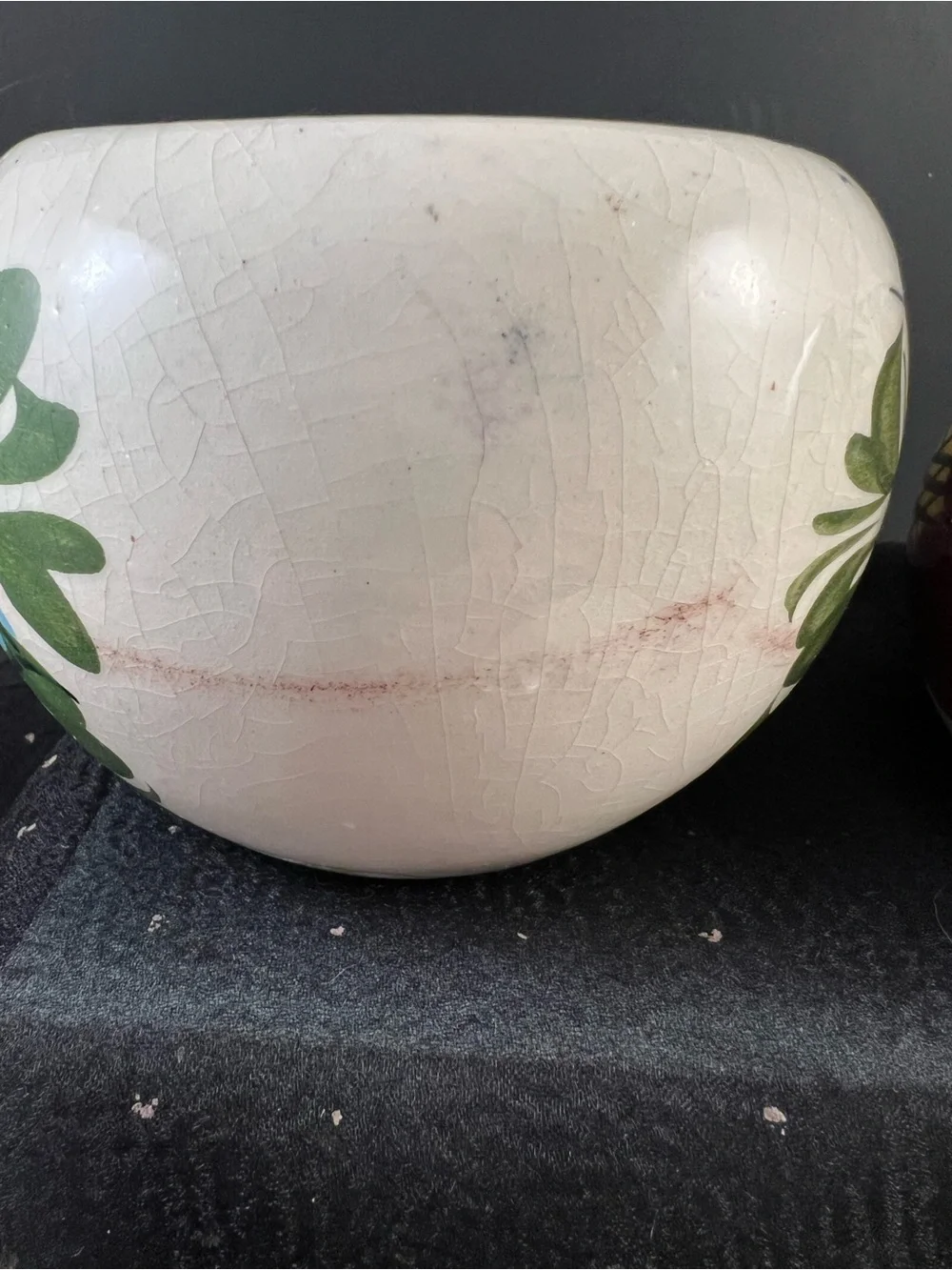 Set Of 3 Handpainted Vintage Pottery Succulent Cactus Flower Pots